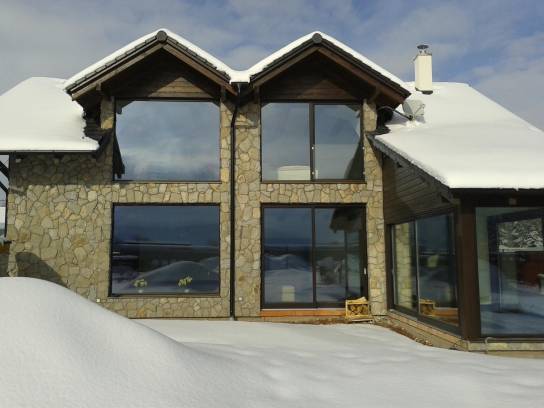 Cottage in Slovakia:cladding in drafts Luserna